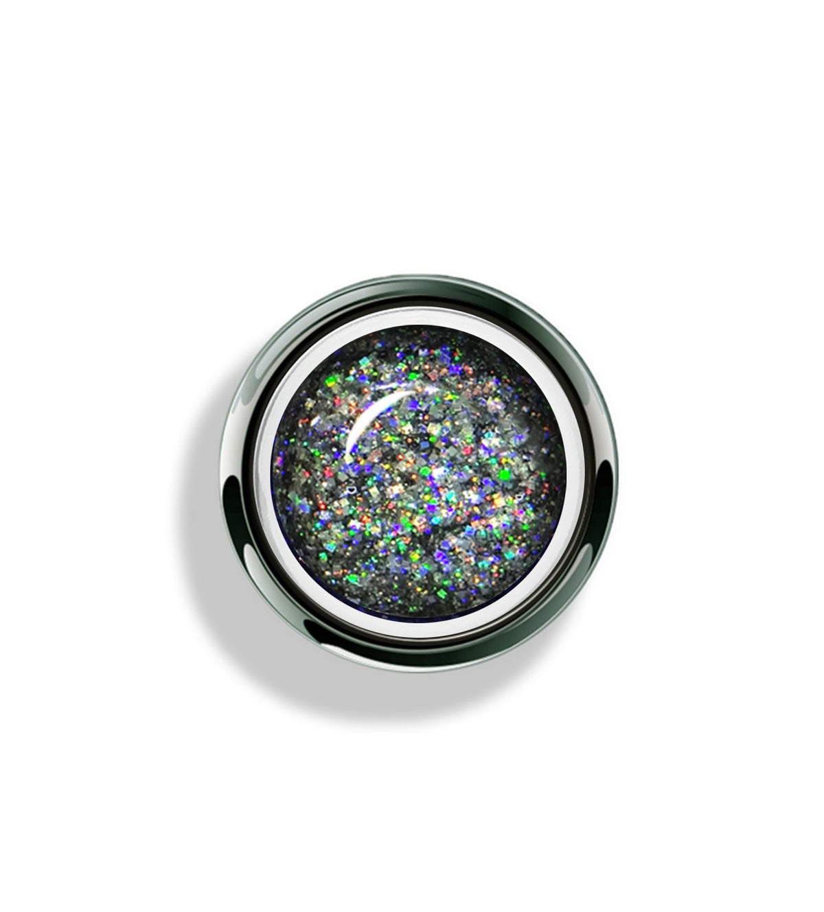 Akzentz Gel-Play Dazzle Galaxy professional nail art gel in open jar