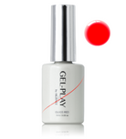 Akzentz Gel-Play Glass Red 10 mL bottle with color-effect swatch