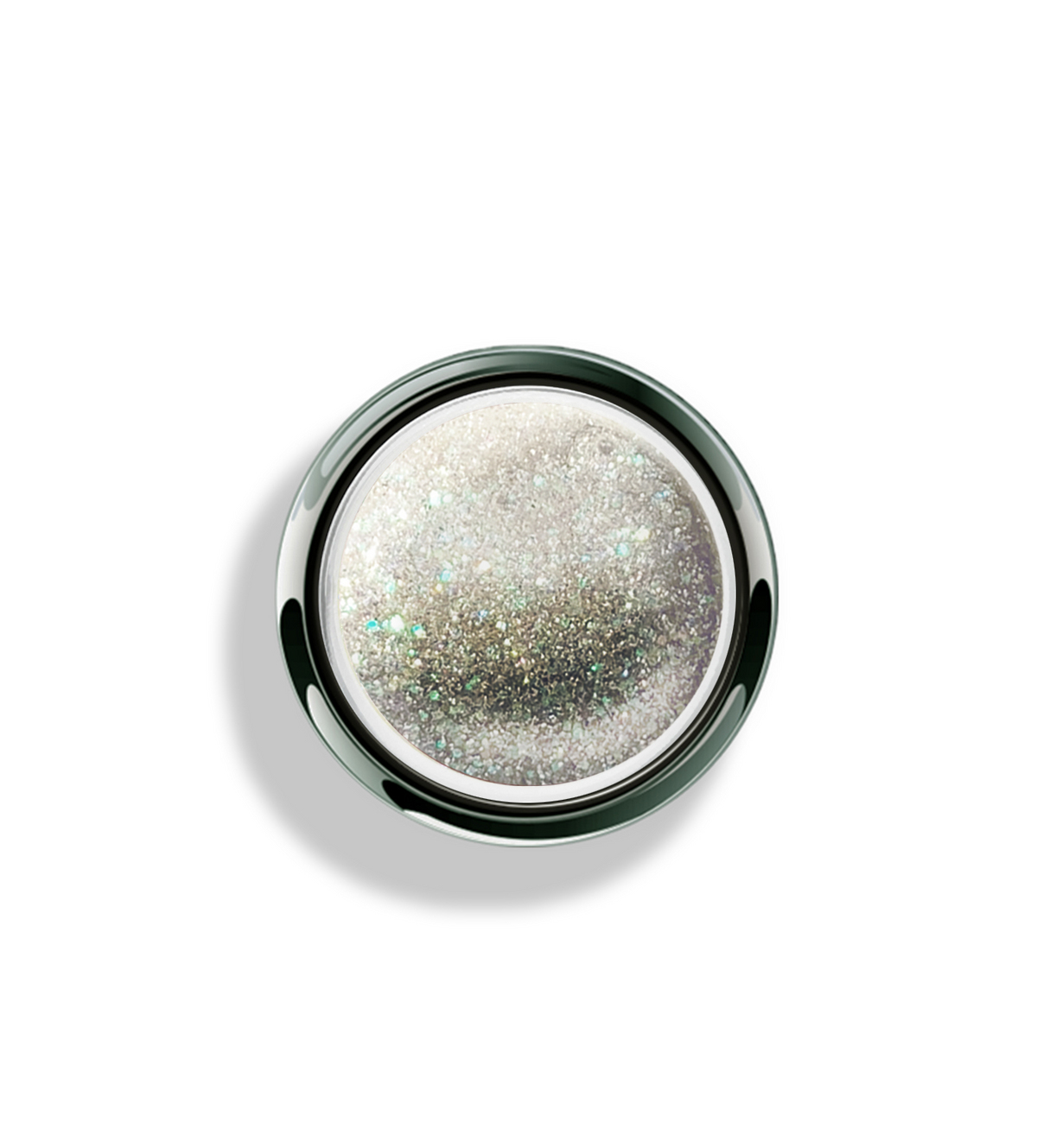 Akzentz Gel-Play Glitter Lunar professional nail art gel in open jar
