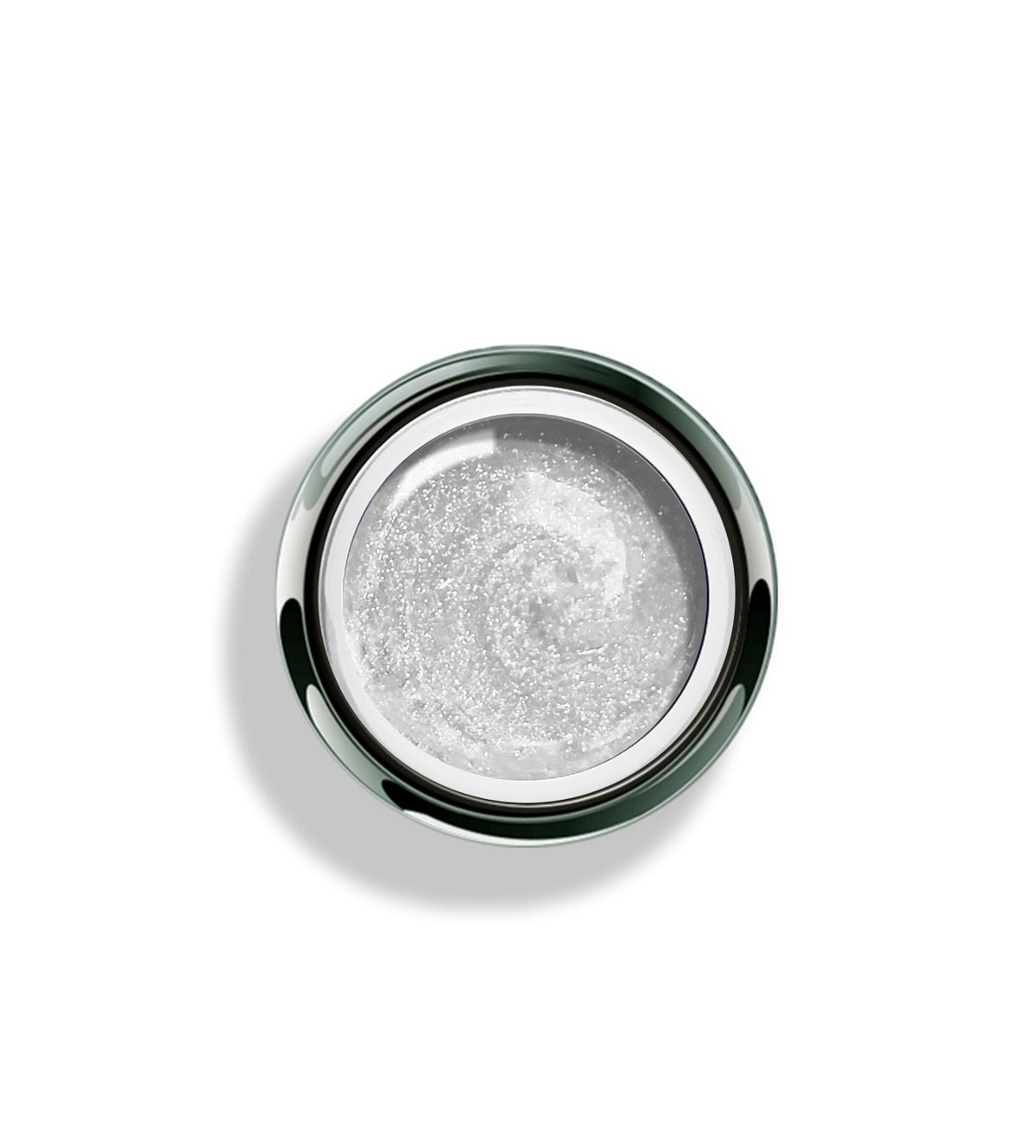 Akzentz Gel-Play Platinum Quartz professional nail art gel in open jar