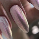 Akzentz Gel-Play Mermaid Pink Cove glitter-shifter manicure