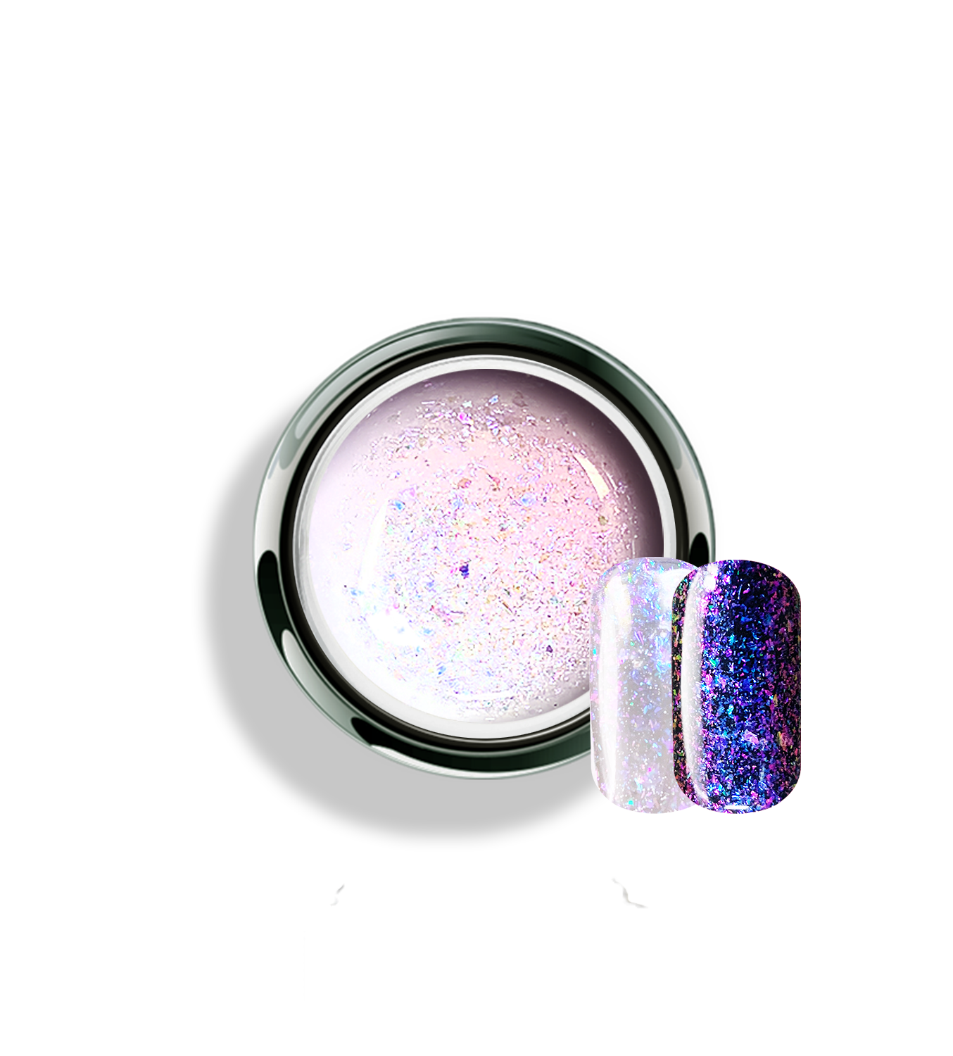 Akzentz Gel-Play Shifter Miami Heat professional nail art gel in open jar