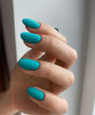 Akzentz Luxio Brazen gel polish shown on manicured nails