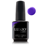 Akzentz Luxio Icon 15 mL gel polish bottle with small round color swatch