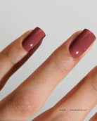 Akzentz Luxio Mademoiselle gel polish shown on manicured nails