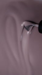 Akzentz Luxio Murmur muted mauve gel polish brush close-up