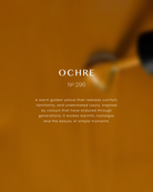Akzentz Luxio Ochre No. 296 shade description card
