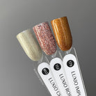 Akzentz Luxio metallic gel color swatch stick set including Rose Gold