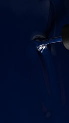 Akzentz Luxio Wander deep indigo gel polish brush close-up