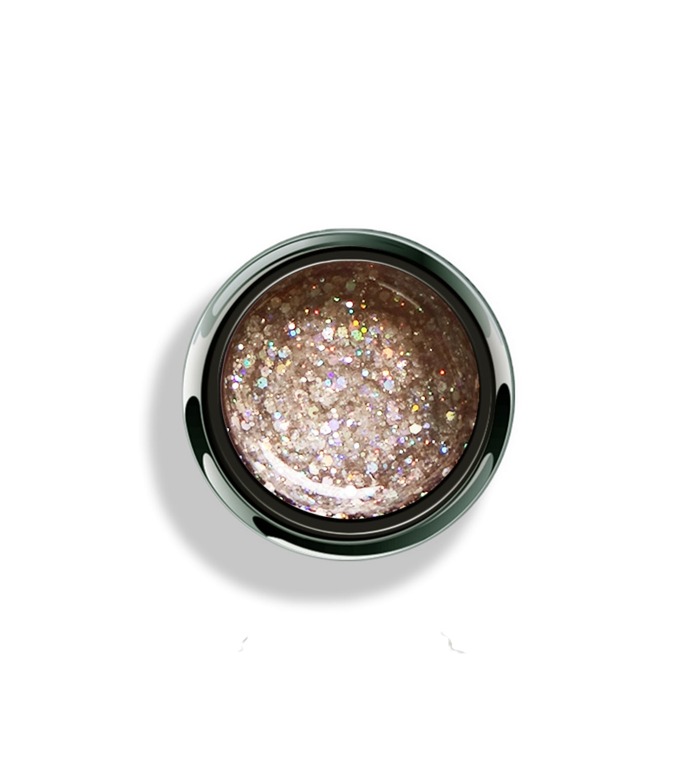 Top view of Akzentz Options Aurora Sands glitter gel