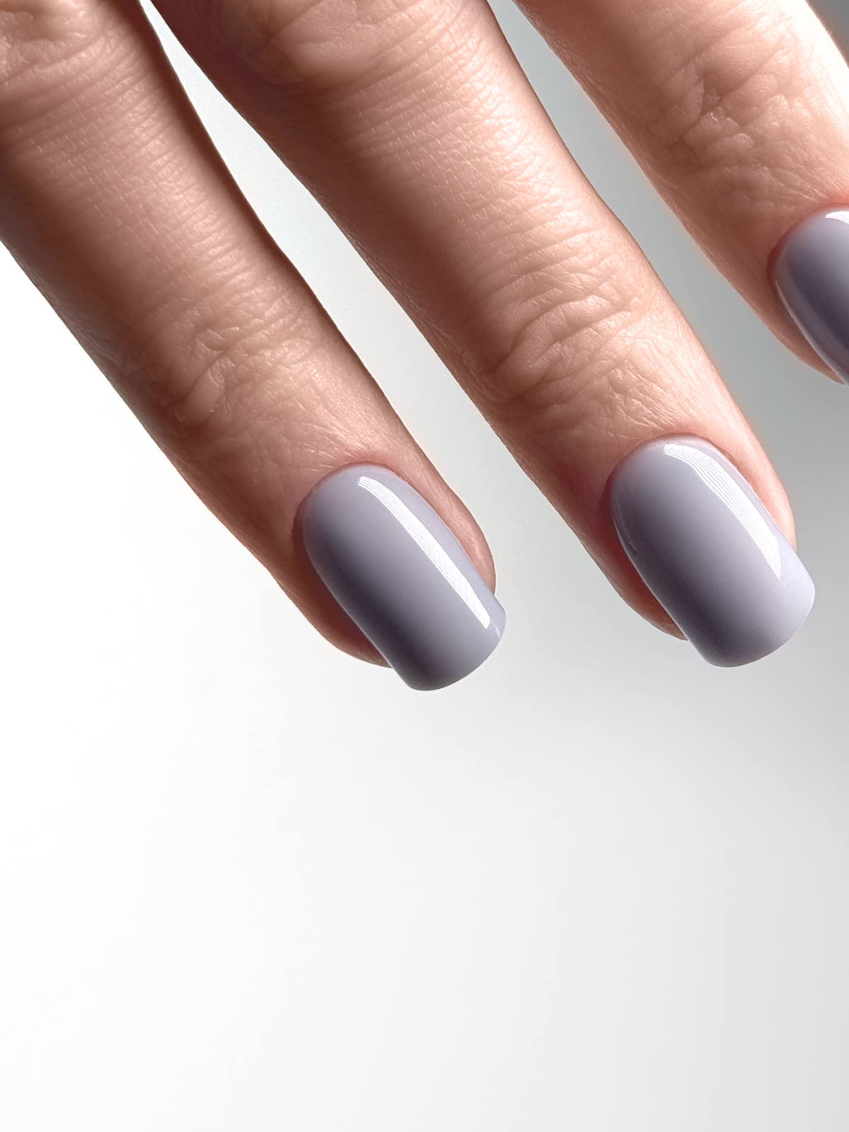 Fuji Mist syrup gel manicure on natural nails