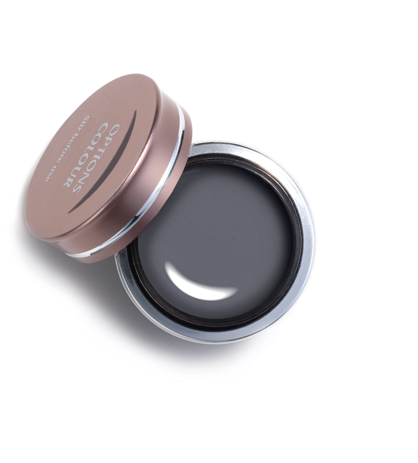 Akzentz Options Shadow Grey gel in open jar
