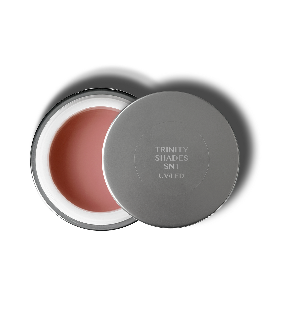 Trinity Shades SN1 open gel jar with matching labeled lid