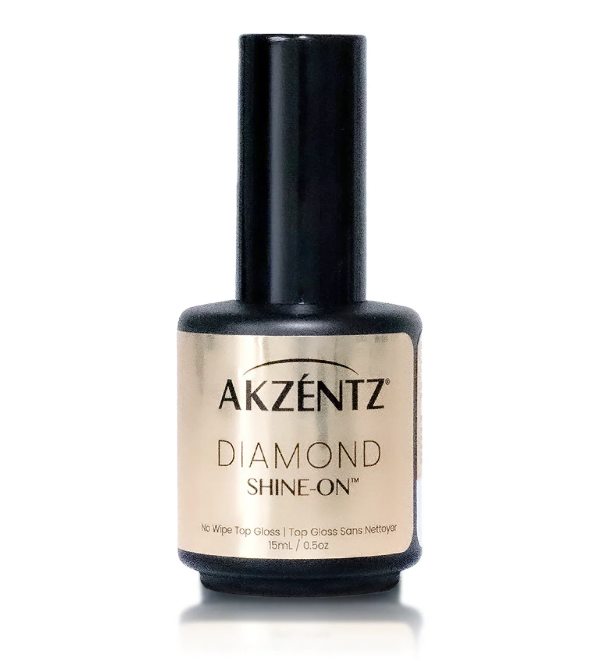 Akzentz Diamond Shine-On 15ml no-wipe top gloss bottle