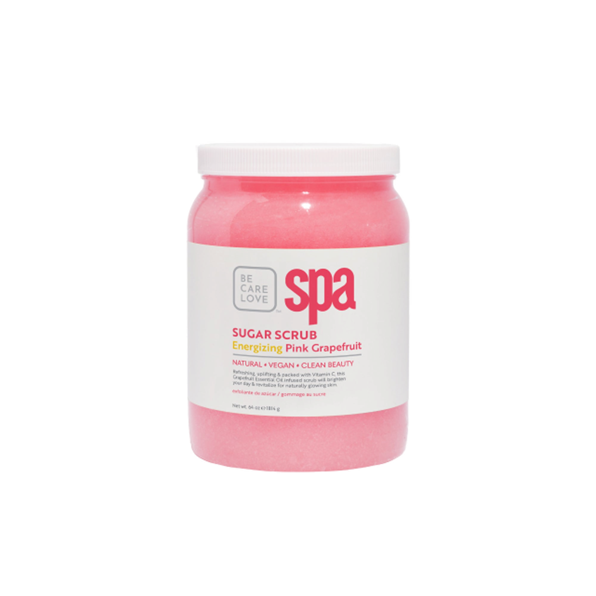 BCL Energizing Pink Grapefruit Sugar Scrub 64 oz sugar scrub container