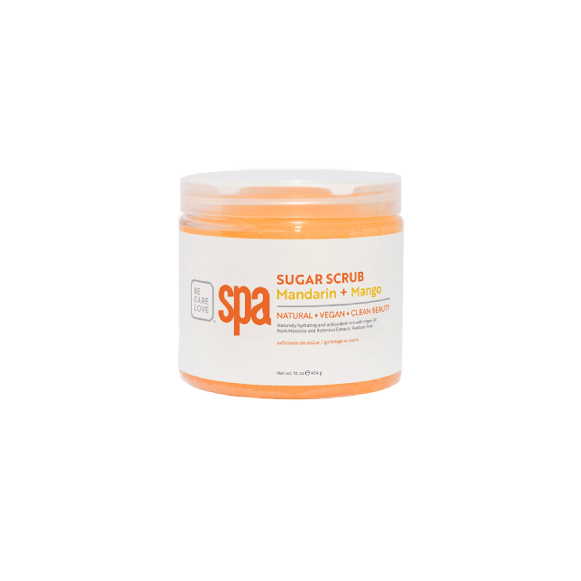 BCL Mandarin & Mango Sugar Scrub 16 oz sugar scrub container