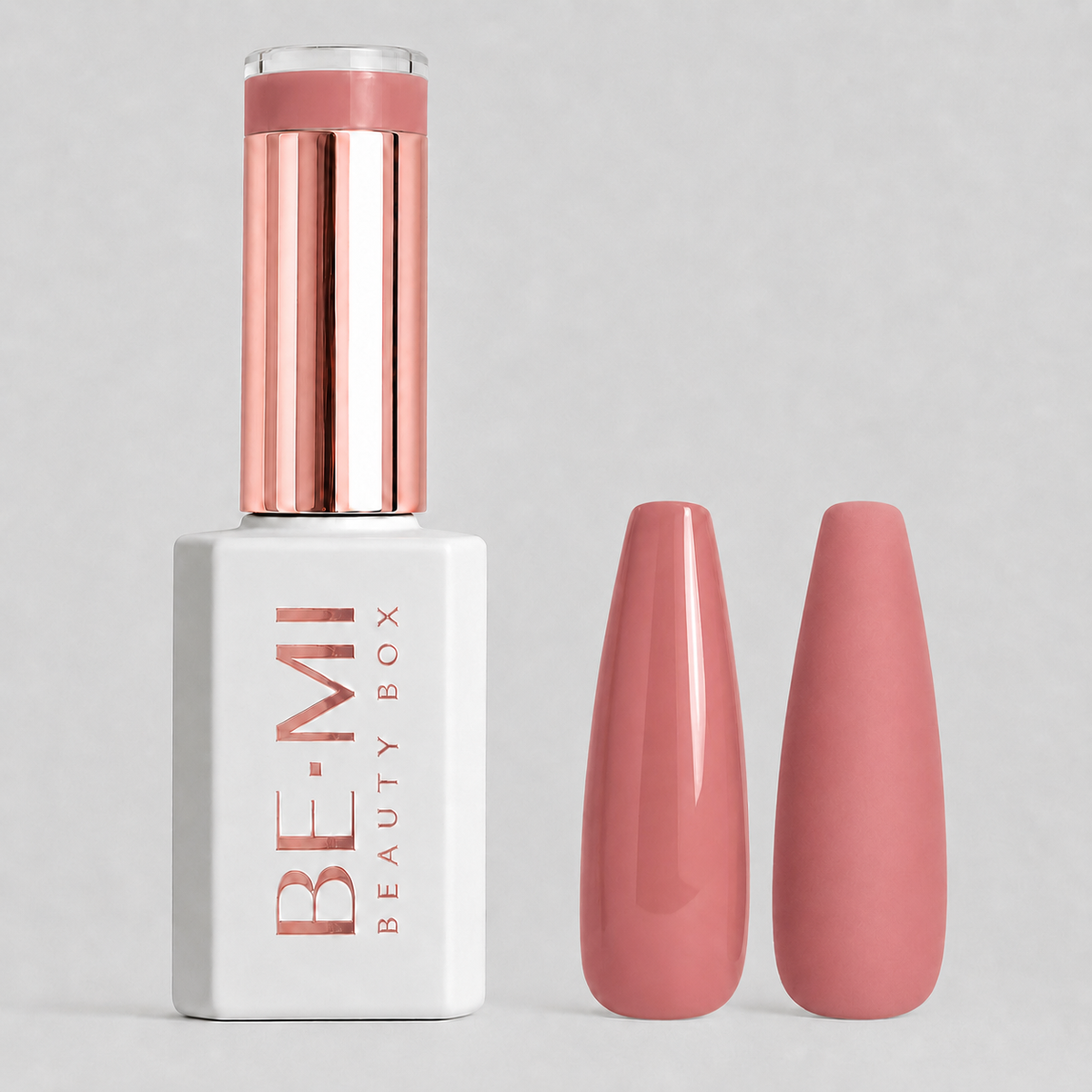 BEMI Beauty Box Creami Beloved F08 - 15ml gel polish bottle and colour swatches