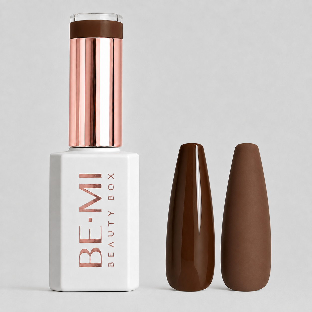 BEMI Beauty Box Creami Beloved F12 - 15ml gel polish bottle and colour swatches
