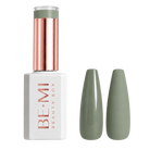BEMI Beauty Box Creami Amber F01 - 15ml gel polish bottle and colour swatches