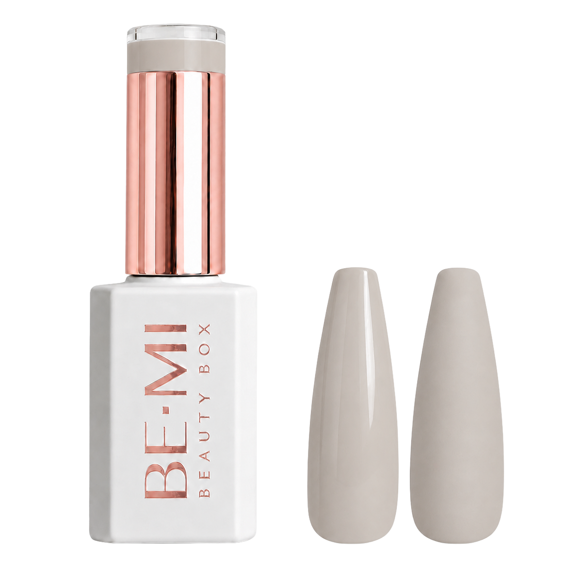 BEMI Beauty Box Creami Amber F03 - 15ml gel polish bottle and colour swatches
