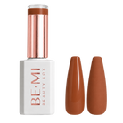 BEMI Beauty Box Creami Amber F05 - 15ml gel polish bottle and colour swatches