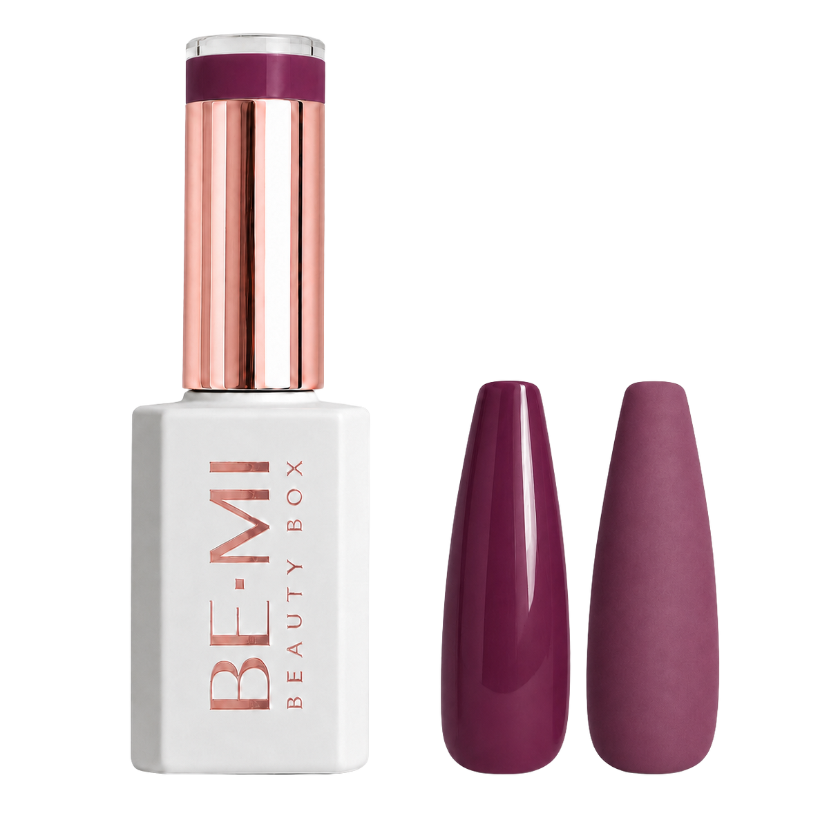 BEMI Beauty Box Creami Beloved F09 - 15ml gel polish bottle and colour swatches