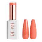 BEMI Beauty Box Creami Malibu O26 - 15ml gel polish bottle and colour swatches