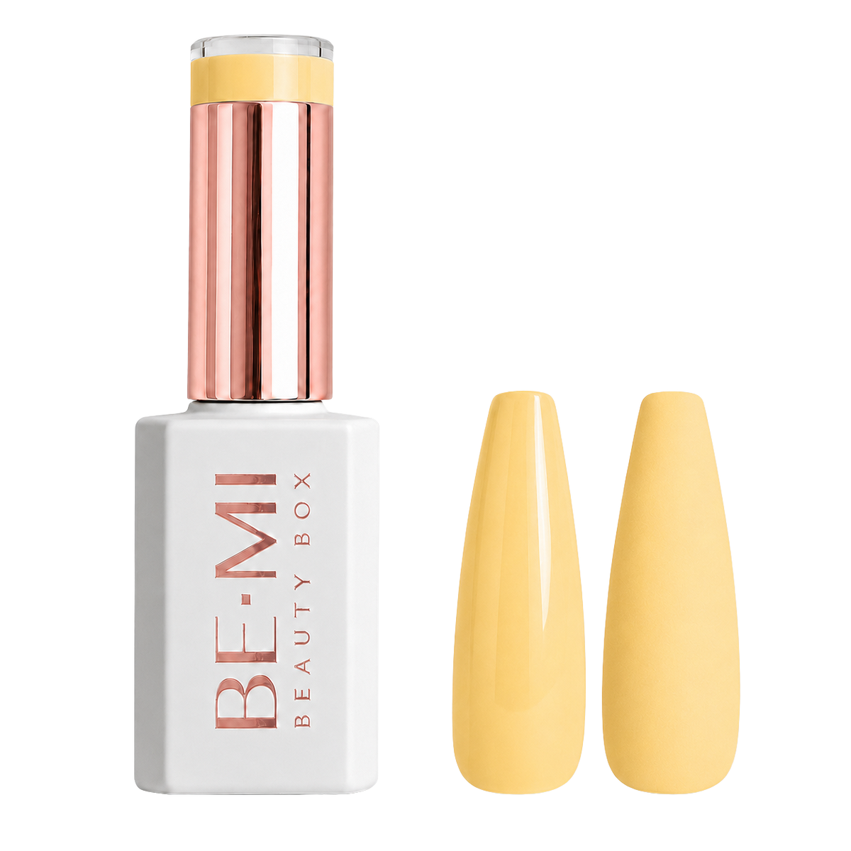 BEMI Beauty Box Creami Mod Mode 019 15ml gel polish bottle and colour swatches