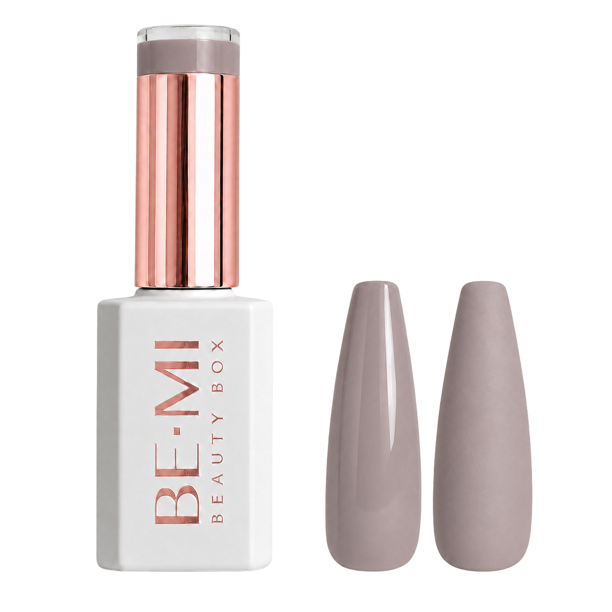 BEMI Beauty Box Creami Nudity N01 15ml gel polish bottle and colour swatches