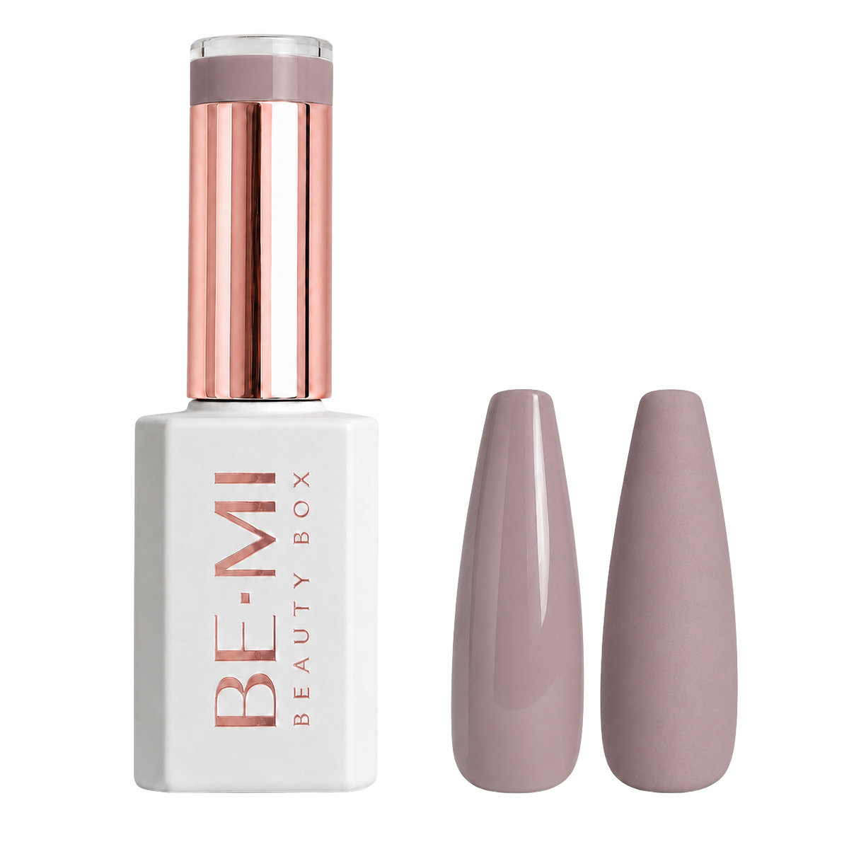 BEMI Beauty Box Creami Nudity N04 15ml gel polish bottle and colour swatches