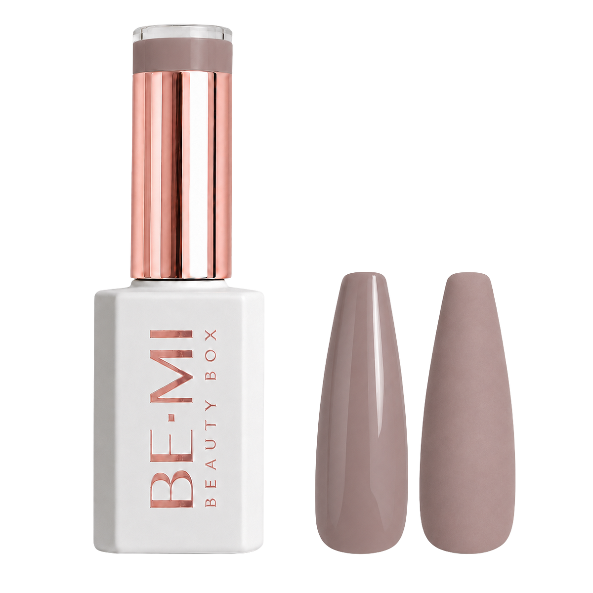 BEMI Beauty Box Creami Nudity N05 15ml gel polish bottle and colour swatches