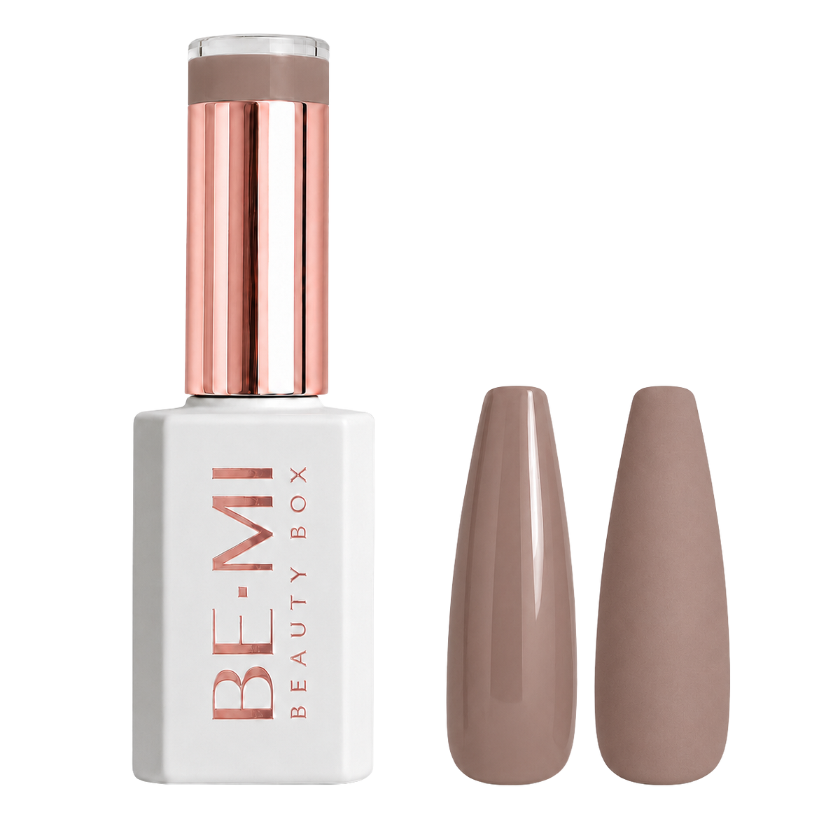 BEMI Beauty Box Creami Nudity N07 15ml gel polish bottle and colour swatches