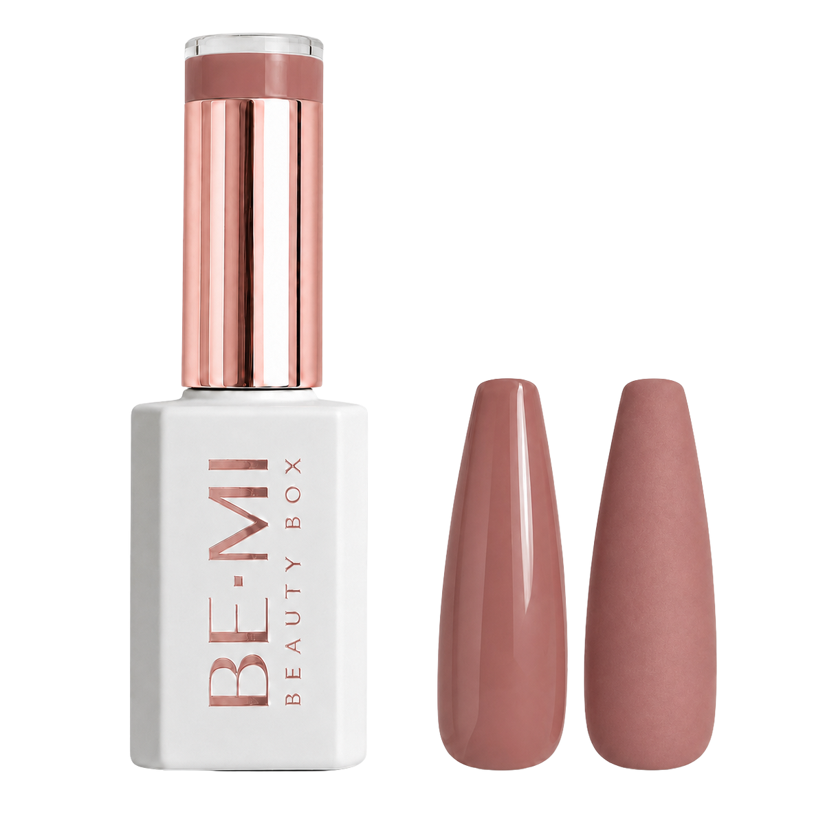 BEMI Beauty Box Creami Nudity N12 15ml gel polish bottle and colour swatches