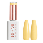BEMI Creami SS02 Whip Happens gel polish bottle and yellow swatches