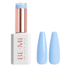 BEMI Creami SS03 Frost And Found gel polish bottle and blue swatches