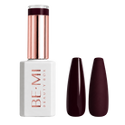 BEMI Beauty Box Creami Scarlet R6 15ml gel polish bottle and colour swatches