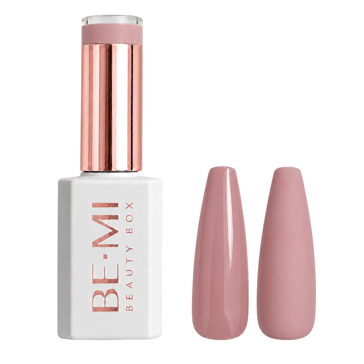 BEMI Beauty Box Creami Sheer Nudity SN06 15ml gel polish bottle and colour swatches
