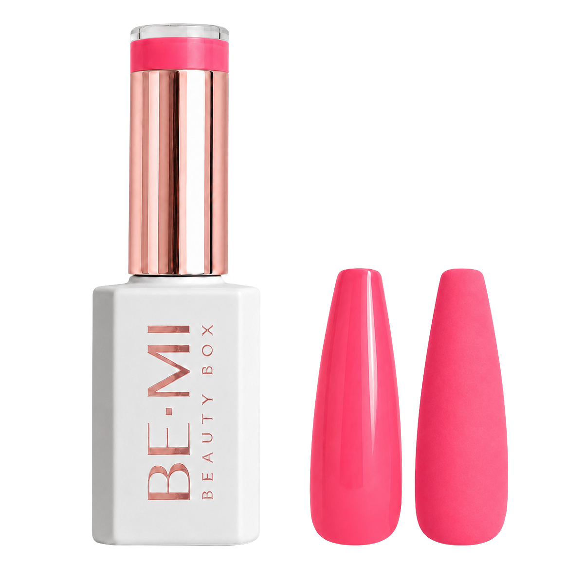 BEMI Beauty Box Creami Sunkissed O04 15ml gel polish bottle and colour swatches