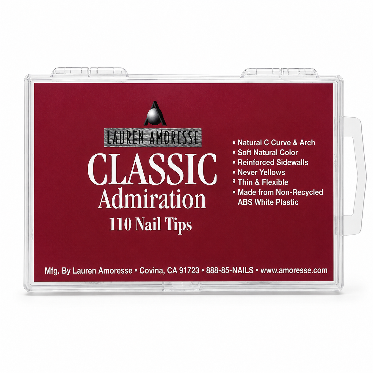 Lauren Amoresse nail tip kit with red label on a white background