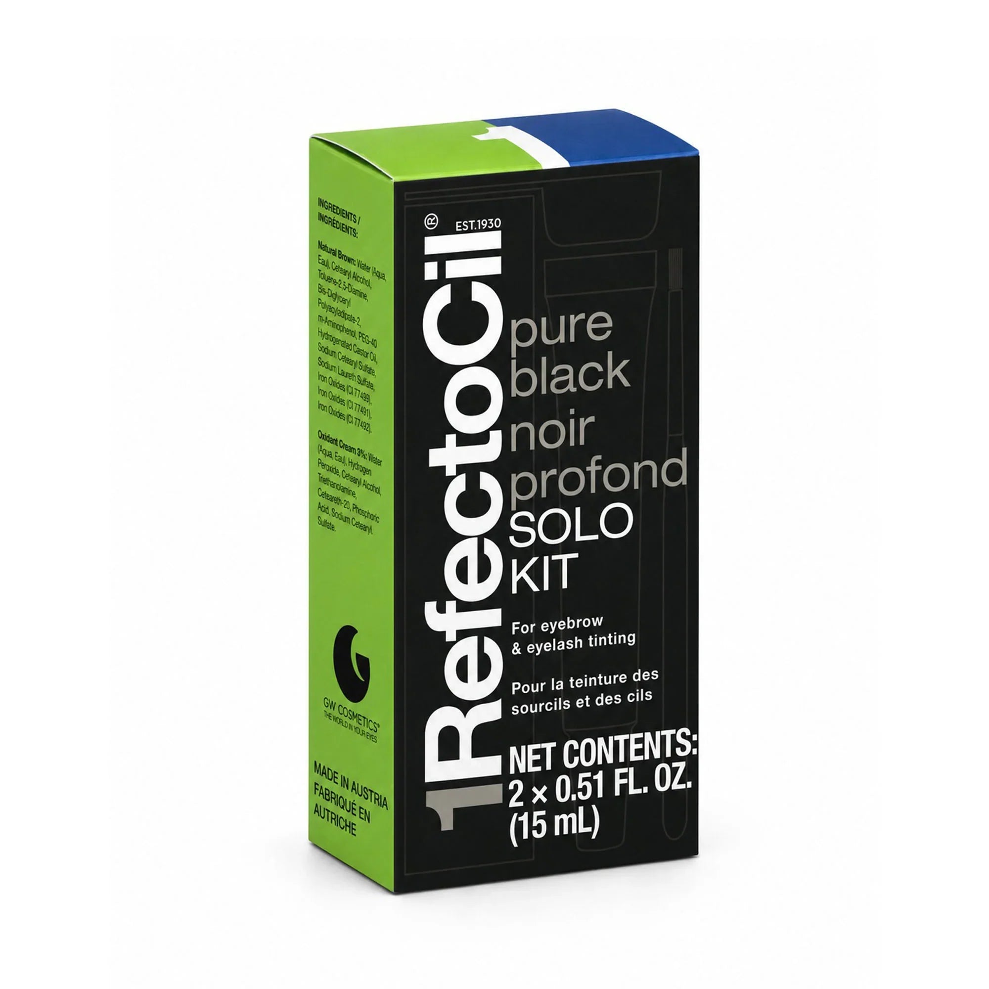 RefectoCil NEW Solo Kit Pure Black retail box