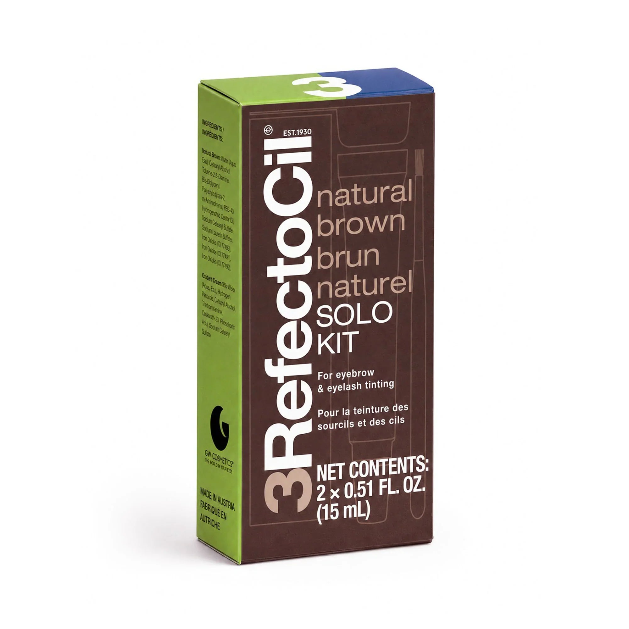 RefectoCil NEW Solo Kit Natural Brown retail box