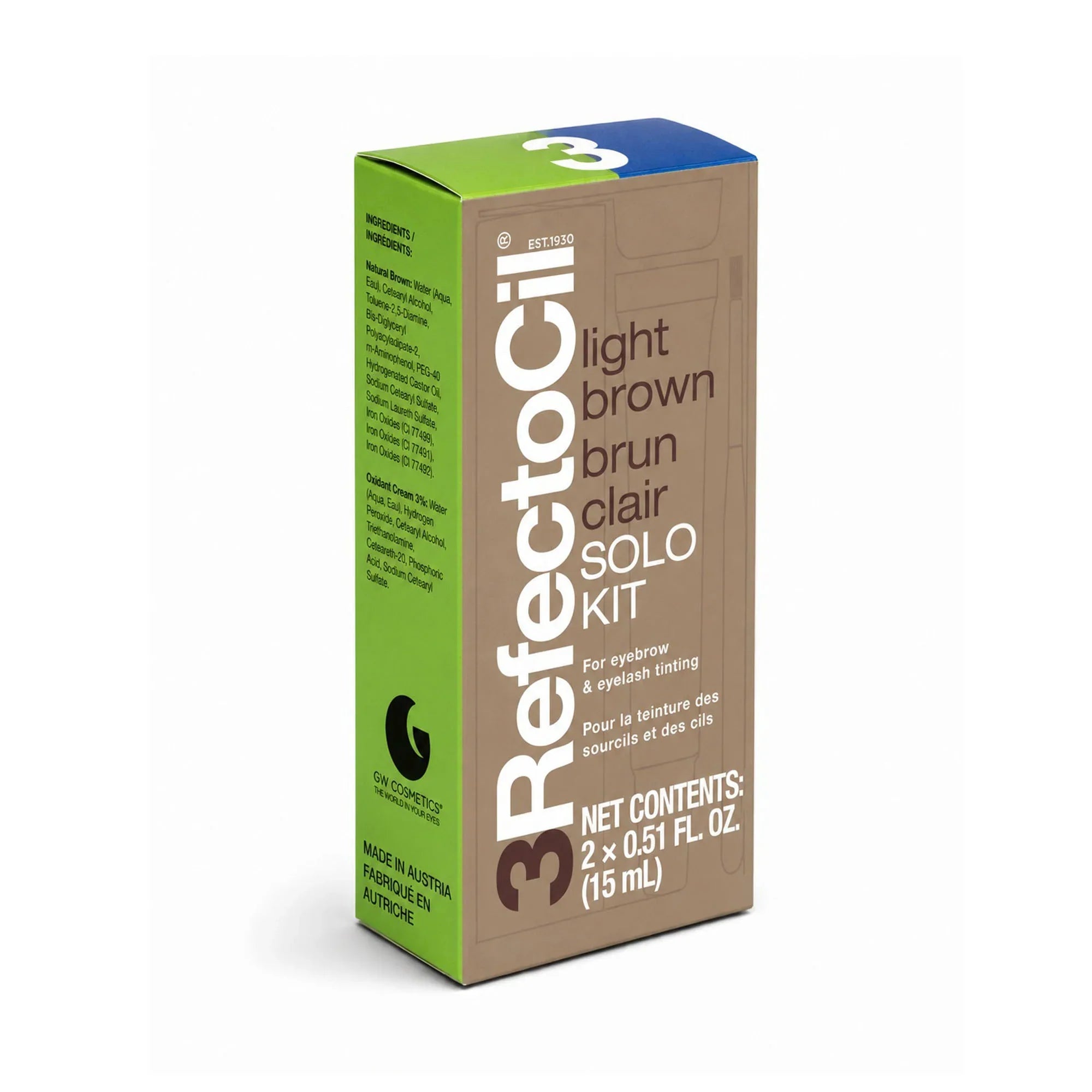 RefectoCil NEW Solo Kit Light Brown retail box