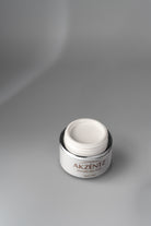 Open 4g jar of Akzentz Gel Play Perfect French White art gel.