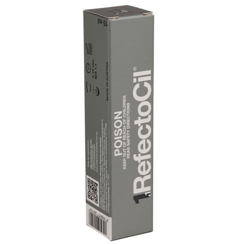 Back and side packaging of RefectoCil Graphite No. 1.1 lash and brow tint