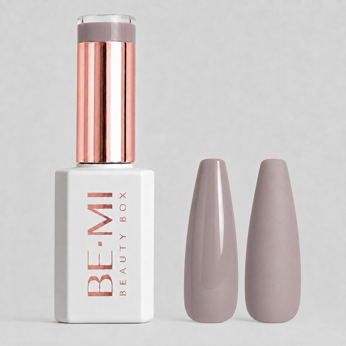 BEMI Beauty Box Creami Nudity N01 15ml gel polish bottle and colour swatches