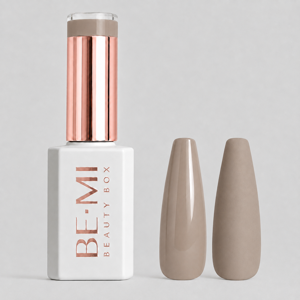 BEMI Beauty Box Creami Nudity N03 15ml gel polish bottle and colour swatches
