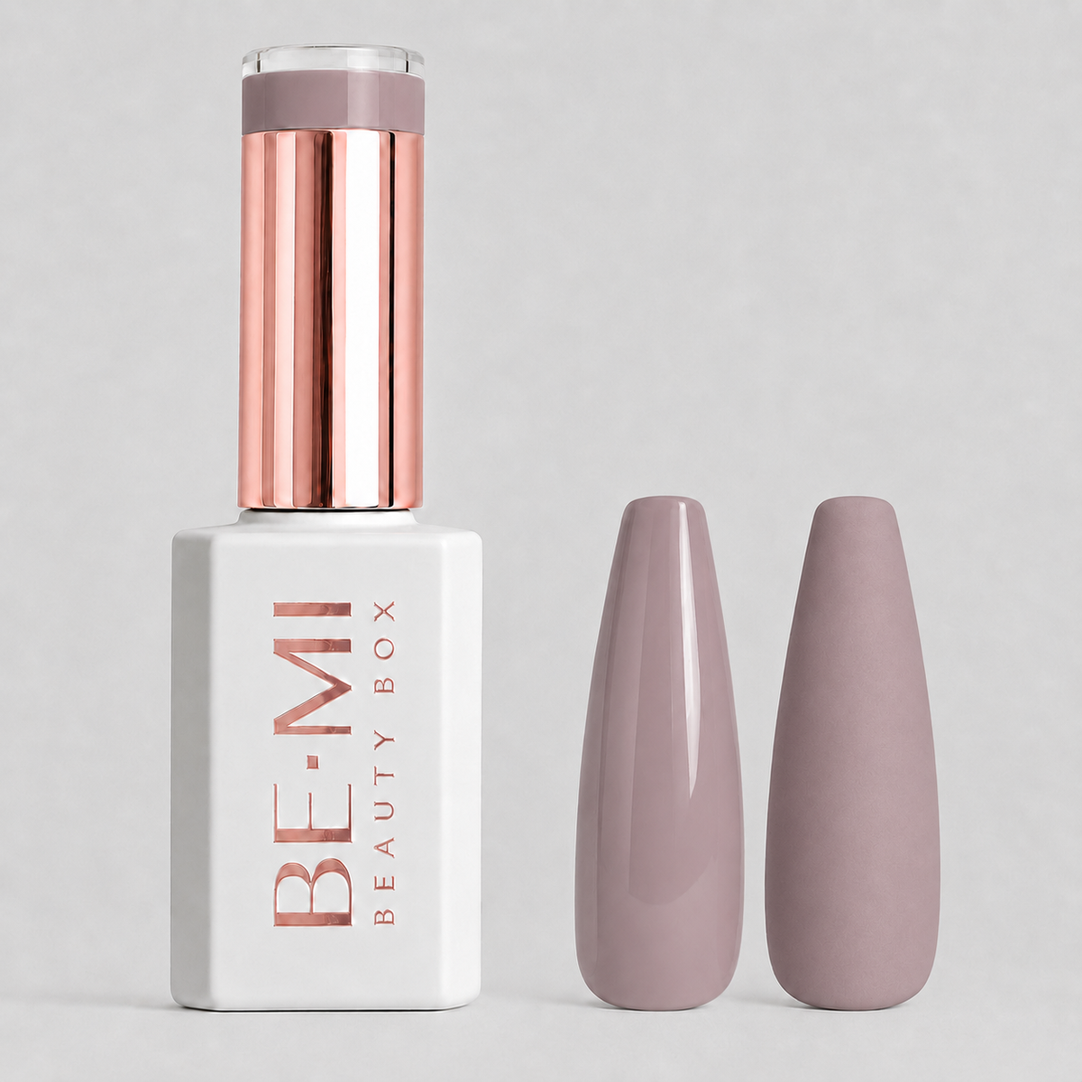 BEMI Beauty Box Creami Nudity N04 15ml gel polish bottle and colour swatches