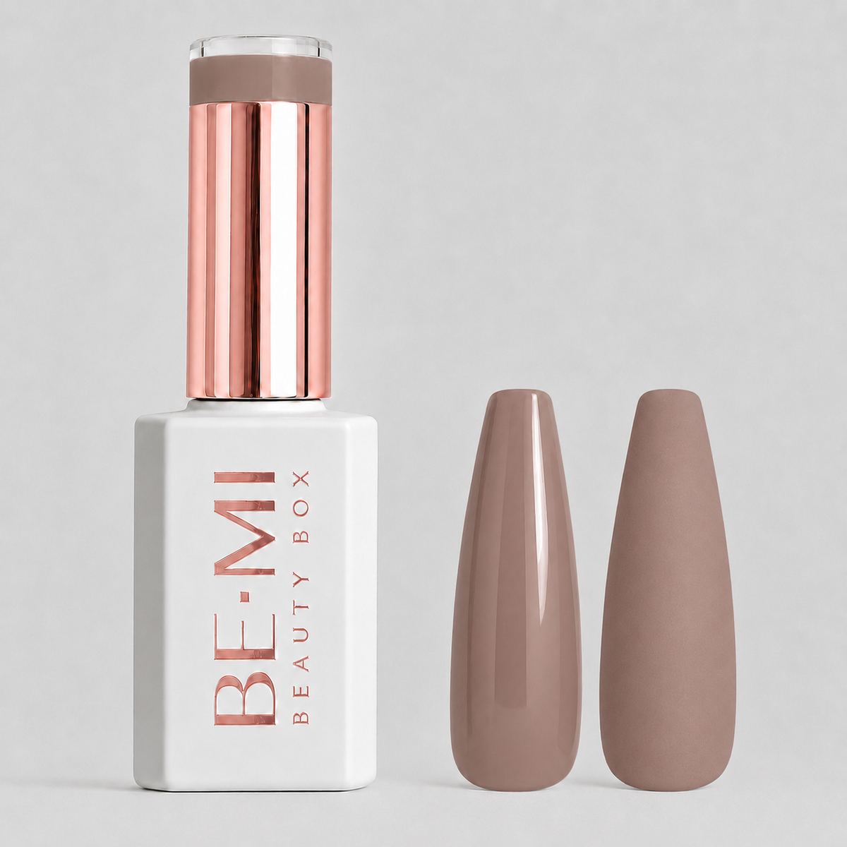 BEMI Beauty Box Creami Nudity N07 15ml gel polish bottle and colour swatches
