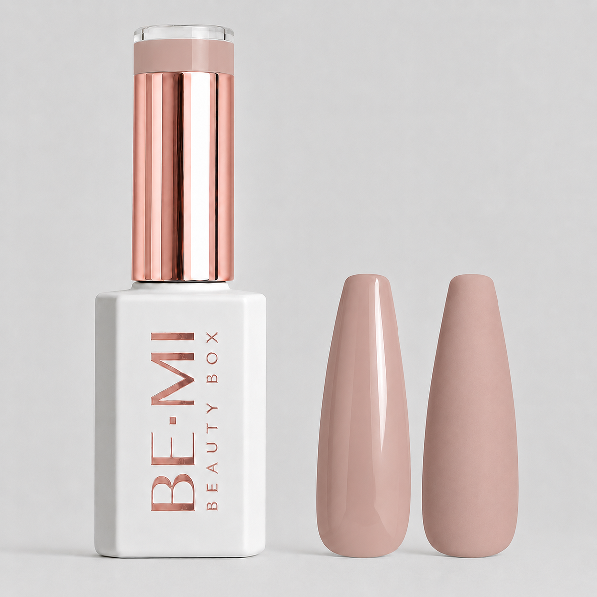 BEMI Beauty Box Creami Nudity N11 15ml gel polish bottle and colour swatches