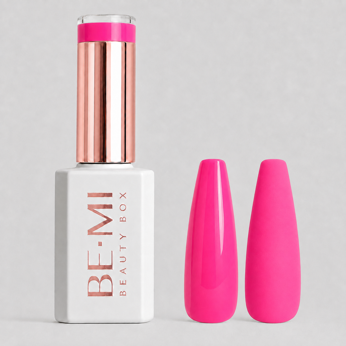 BEMI Beauty Box Creami Sunkissed O05 15ml gel polish bottle and colour swatches